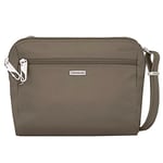 Travelon Femme bandoulière Convertible Classique et Sac Banane, Noix de Muscade, 8 x 7 x 2