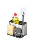 Joseph Joseph Surface Stainless-Steel Caddy Sink Area Organiser, Sponge Holder - Silver