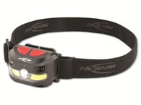 ANSMANN Lampe frontale rechargeable HD250RS (1 pce) – Lampe LED frontale idéale pour le cyclisme, la course à pieds, la pêche, etc. – Torche frontale d'une puissance de 250 lumens