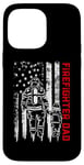 iPhone 14 Pro Max Father And Son Firefighter Dad USA American Flag Fathers Day Case