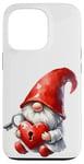 Coque pour iPhone 13 Pro Love Gnome And Red Heart Lock With Key For Valentines Day