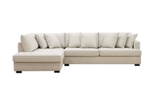 Rossita Dybde 3-seter L Sofa med Sjeselong Venstre - Lys Beige sjeselong Scandinavian Choice