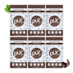 PUR Gum | Sugar Free Chewing Gum | Made with Xylitol | Vegan, Aspartame Free, Gluten Free and Keto Friendly | Natural Chocolate Mint Flavoured Gum, 55 Pieces (Pack of 6)