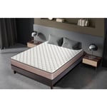 Matelas Mousse 160x200 - Ferme - Réversible - Côté Été/hiver - H18 Cm