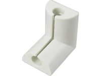 Tru Components Kabelclips 1226938 Bundt-Ø-Område 8 Mm (Max) Til Vinkelmontering Hvid 1 Stk