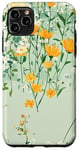 iPhone 11 Pro Max Cute Wildflowers Mint White Green Floral Pattern Case