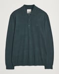 GANT Extrafine Merino Wool Polo Tartan Green