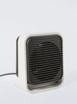 John Lewis Square Fan Heater, Grey/Black