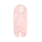 Nuvita 9100 Cuddle | Chancelière universelle pour poussette avec capuche réglable | Parfait de 0 à 10 mois (80 cm) | Résistant aux températures jusqu'à 8°C, à l'eau et au vent | Rose/Blanc