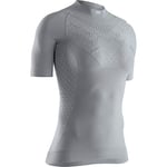 X-BIONIC Women Twyce 4.0 Run Short Sleeve Shirt - Dolomite Grey/Arctic White, Medium