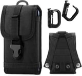 Pochette De Téléphone Tactique Molle, Étui De Téléphone De L'armée Pochette De Ceinture Sac De Taille Pour Iphone 6s Plus, 7 Plus, 8 Plus, X/Xr, Samsung Galaxy S7 Edge S8 S9 Android 6.1"" Téléphone