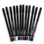 12pcs Eyeliner Pencil Waterproof Eye Liner Pen Makeup Beauty Cosmetics Tool GFL