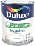 Dulux - Quick Drying Eggshell Paint For Wood & Metal - White Cotton - 750ml