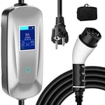 AIMAX Cable Recharge Voiture Electrique Chargeur EV 3.5kw 16A, Cable De Recharge Type 2 Chargeur Voiture Electrique Portable pour Voiture électrique et Hybride Plug-in EV, Plug and Play, 6.5m