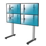 Pied TV Kimex Support sur pied 4 écrans TV 45"- 55