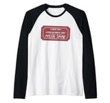 American Horror Story Freak Show Ticket Raglan Baseball Tee