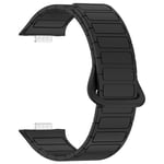 Magnetiskt silikonarmband för Huawei Watch Fit 3 - Svart