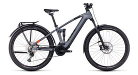 Vtt electrique tout suspendu cube stereo hybrid 120 pro 750 allroad shimano deore 12v 750 wh 27 5   gris flash 2023