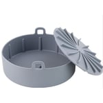 Pot en Silicone pour Friteuse à Air,Accessoire Air Fryer,Panier Friteuse en Silicone,Air Fryer Silicone Pot Panier,Réutilisable Panier en