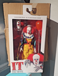 NECA IT 1990 PENNYWISE CLOWN 8" CLOTHED ACTION FIGURE RETRO MEGO DOLL OFFICIAL