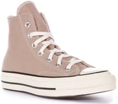 Converse A06520C Chuck 70 Vintage Hi Top Lace up Canvas Trainer Stone UK 3 - 8