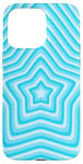 Coque pour iPhone 15 Pro Max Blue Star Retro Coffee Latte Y2K Motif esthétique