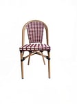 SIT-Möbel Lot de 2 chaises Beige/Rouge Hauteur d'assise 45 cm Largeur d'assise 42 cm Profondeur d'assise 41 cm