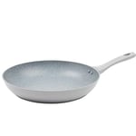 Salter BW11606TEDIR Marblestone 32cm Frying Pan - Non-Stick, Corrosion-Resistant Forged Aluminium, Dishwasher Safe, Suitable for Induction Hobs, Eat Healthy with Little Or No Oil, Grey
