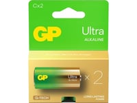 Gp Batteries Ultra Alkaline Gp14au, Engångsbatteri, C, Lr14, Alkalisk, 1,5 V, 2 Styck, Cd (Kadmium), Hg (Kvicksilver)