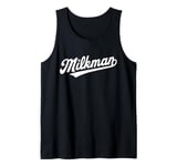 Milkman Funny Cow Juice Glass Bottle Dairy Farms Gift Tank Top