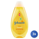 3x Johnson's Baby 500 Ml. Shampooing Jamais Plus 'Larmes