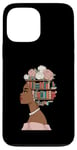 Coque pour iPhone 13 Pro Max Black History Livre éducatif Melanin Queen Afro Women