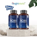 BCAA 180 amino acids tablets x2 - L-Leucine - Pre Workout Supplement - L-Valine