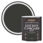 Rust-Oleum Black Kitchen Cupboard Paint in Matt Finish - Dark Magic 750ML