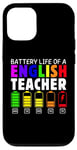 Coque pour iPhone 12/12 Pro Drôle de professeur d'anglais Autonomie de la batterie Enseignants Femmes Éducateurs