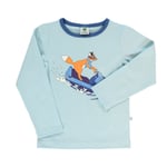 Småfolk Snowmobile Långärmad T-shirt Stratosphere | Blå | 1-2 years