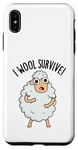 Coque pour iPhone XS Max I Wool Survive est un jeu de mots amusant en forme de mouton