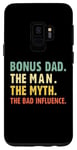 Coque pour Galaxy S9 Bonus Dad The Man Myth Bad Influence Funny Stepdad Stepdad