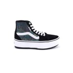 Vans Femme Filmore Hi Tapered Platform St Basket, Suede/Foil Black, 40 EU