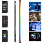 NEEWER TL120C Tube Lumineux RGB, 42W Toutes Couleurs RGBWW Stick Lumineux LED Photo Vidéo avec Contrôle APP/2,4G/DMX, 7 Effets Pixels/18 Scènes, 2500K-10000K CRI97+ TLCI98+, Batterie 6000mAh