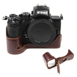 Nikon Z50 genuine leather case - Coffee
