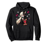 Chibi Kawaii Emo Pastel Goth Girl Japanese Creepy Anime Pullover Hoodie