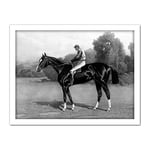 Artery8 After Stull Racehorse Salvator Artwork Framed Wall Art Print 18X24 Inch