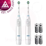 Oral B Pro Battery Power Toothbrush│Precision Clean, Superior Clean│4 x AA│2pk