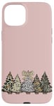 iPhone 15 Plus Pink Christmas Tree Camo Southern Style Camouflage Xmas Tree Case