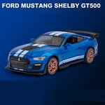 1:32 Mustang Shelby GT500 metalliseos Urheiluautomalli Diecast & Leluajoneuvot Metalliautomalli Simulaatiokokoelma Lasten Lelu Lahja