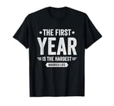 1 Year Wedding Anniversary Married Couples 1st Anniversary T-Shirt