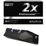 2x Eurotone Pro Cartridge BLACK replaces Kyocera TK-855K TK855K TK 855 TK855