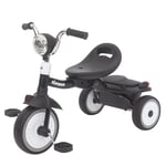 UBRAVOO Baby Tricycle, Foldable Toddler Trike with Pedals, Cool Lights, Durable Wheels and Comfortable Seat, Baby First Walker Trike for 1-5 Years Old Girls, Boys (Black)