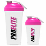 Pink 700ml+ 500ml Protein Shaker Bottle Smart Mixer Water Shake Blender Cup Ball